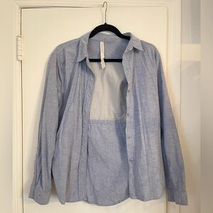 lululemon athletica Light Blue Casual Shirt